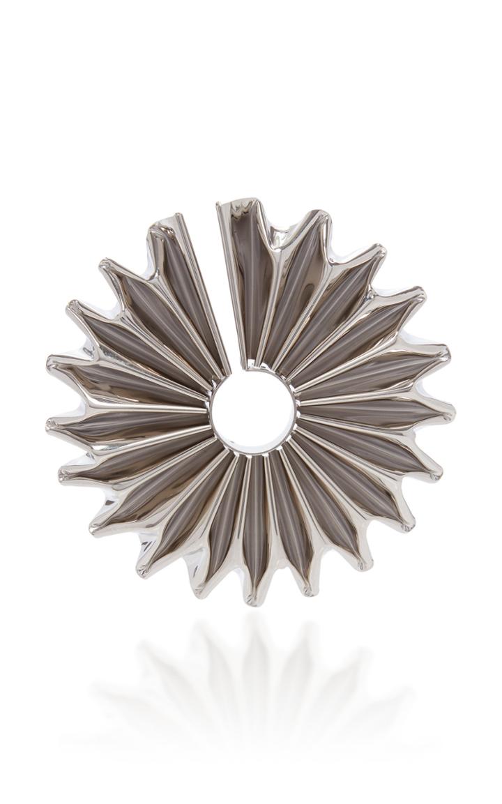 Balmain Single Metal Flower Earring