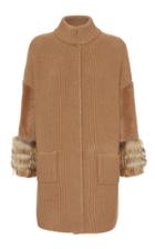 Fabiana Filippi Fur Sleeve Cardigan