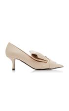 N21 Crossed Leather Pumps