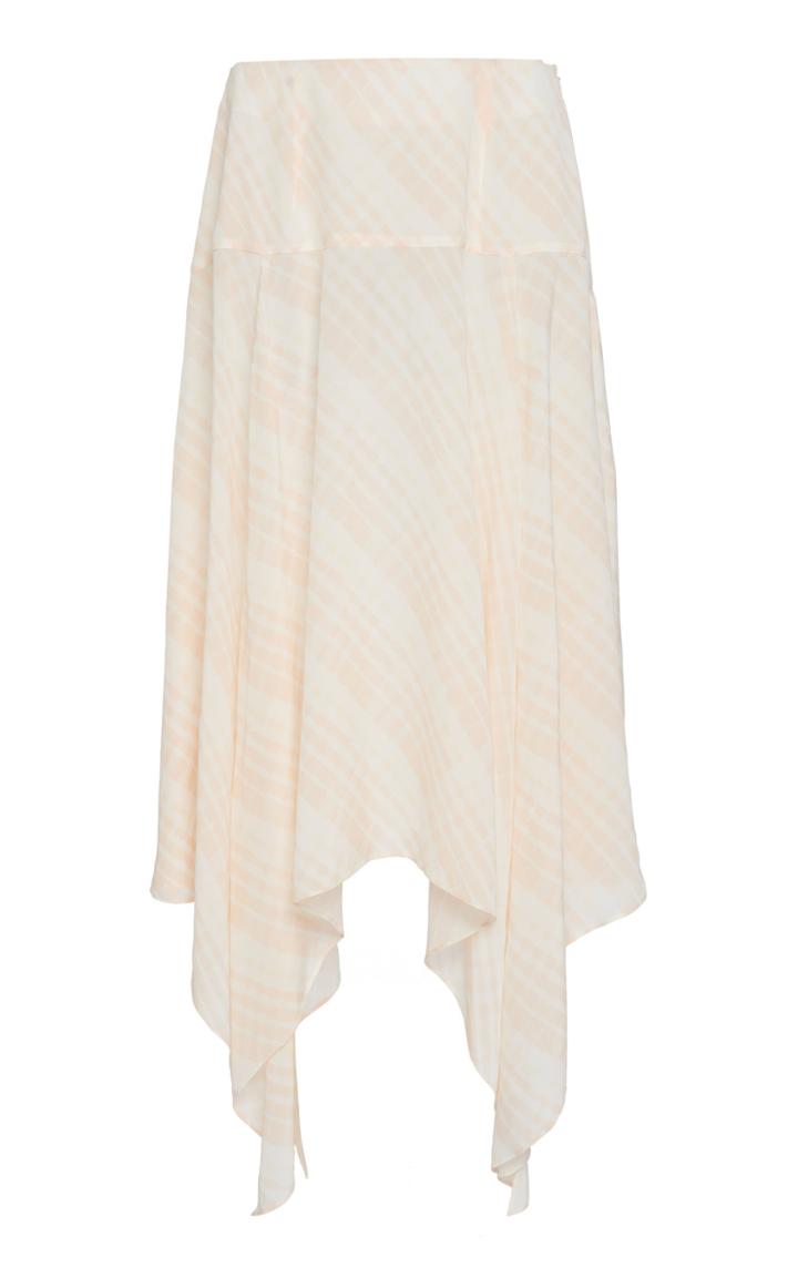 Rixo Maggie Asymmetric Hem Midi Skirt