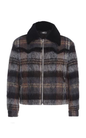 Amiri Plaid Mohair Jacket