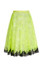 Moda Operandi Christopher Kane Neon Lace Midi Skirt Size: 38