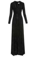 Lilli Jahilo Star Glitter Jersey Long Sleeve Gown