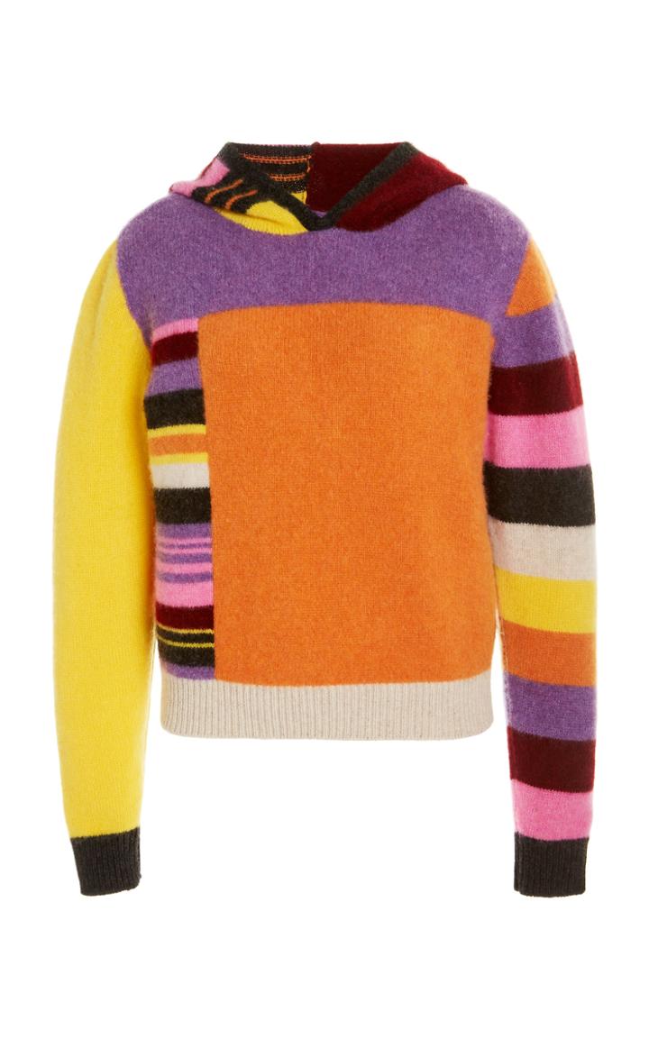 Moda Operandi The Elder Statesman Experiments Cropped Cashmere Hoodie