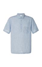 Onia Josh Linen Polo Shirt