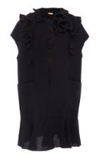 Amelia Toro Ruffled Vest With Floral Detail