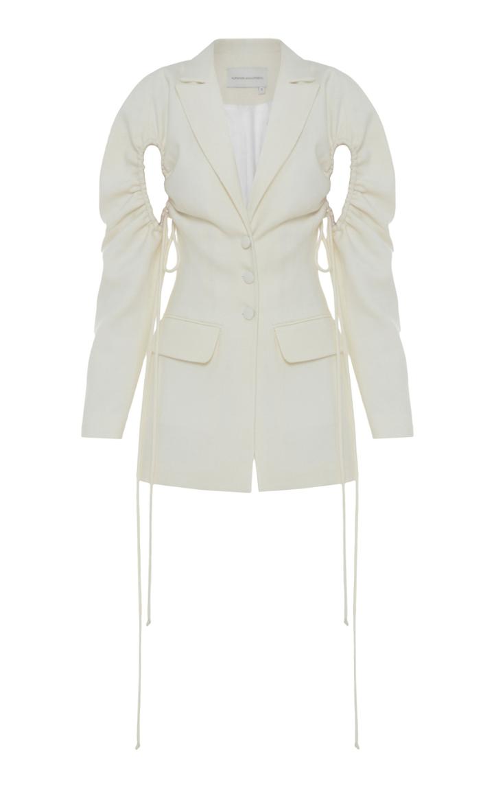 Aleksandre Akhalkatsishvili Puffed-sleeve Cotton Blazer