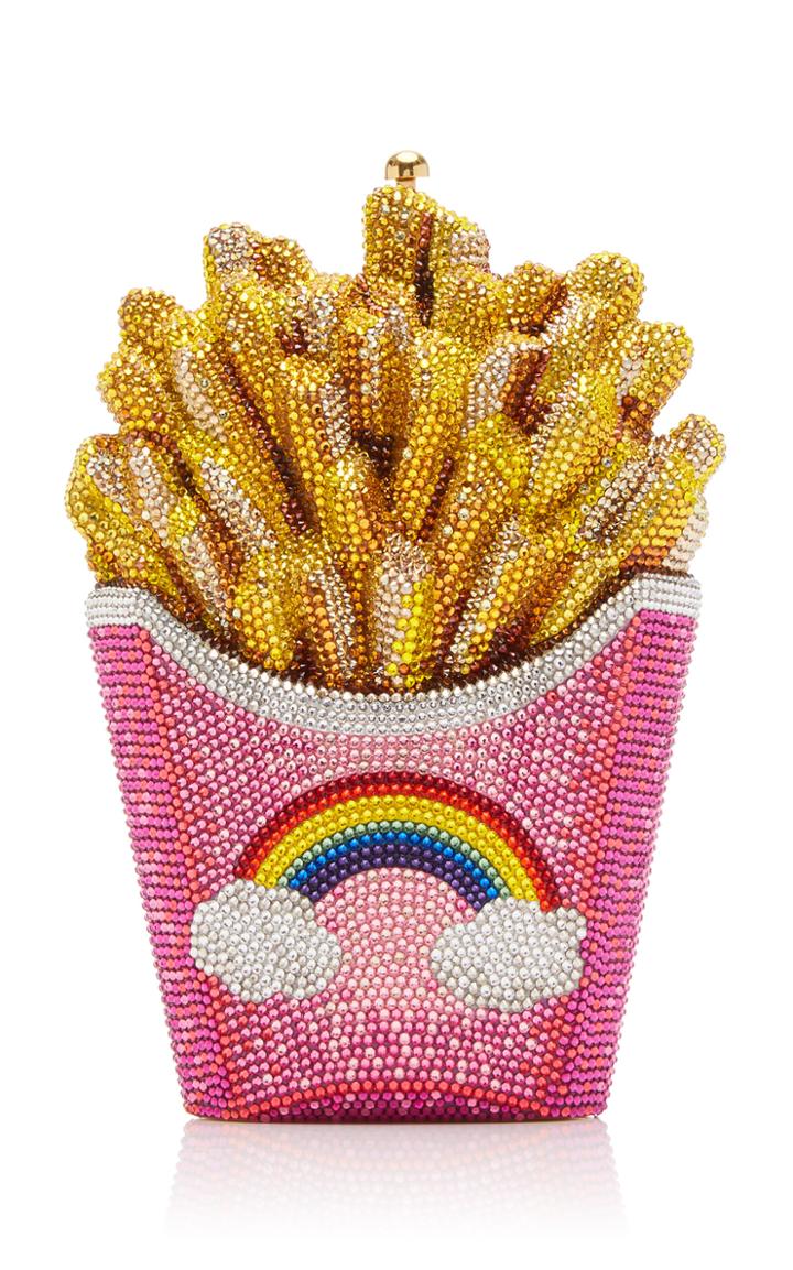 Judith Leiber Couture Rainbow Fries Crystal-embellished Clutch