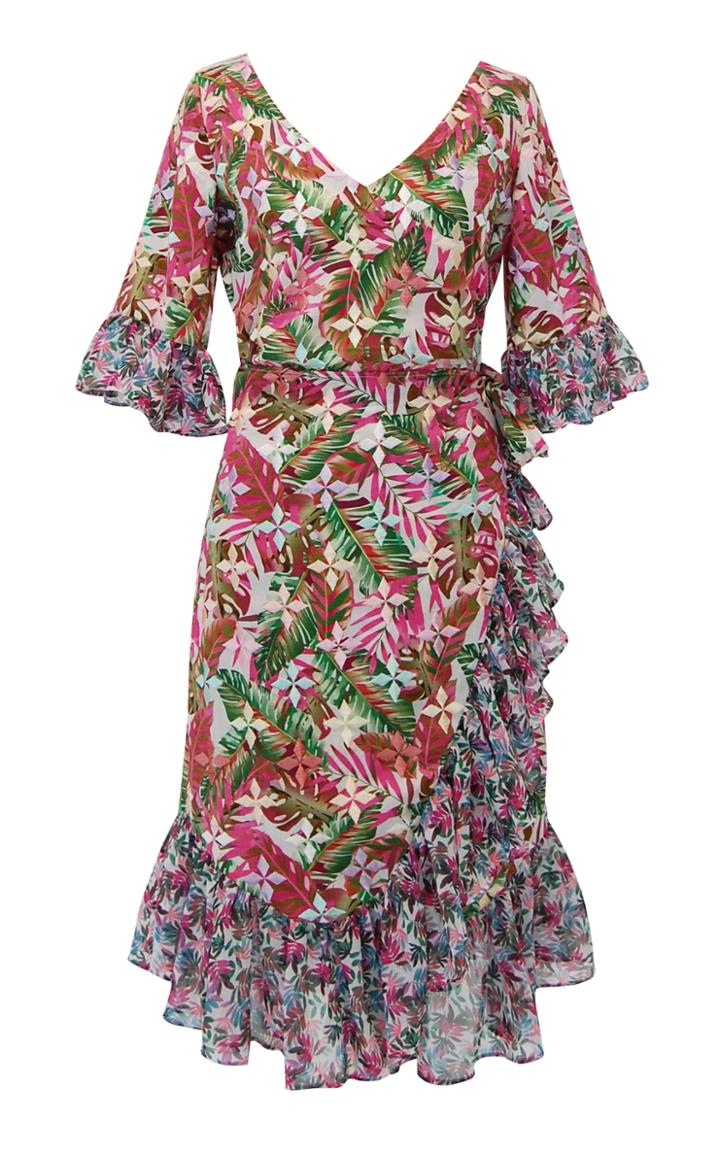 All Things Mochi Philippa Mini Wrap Dress
