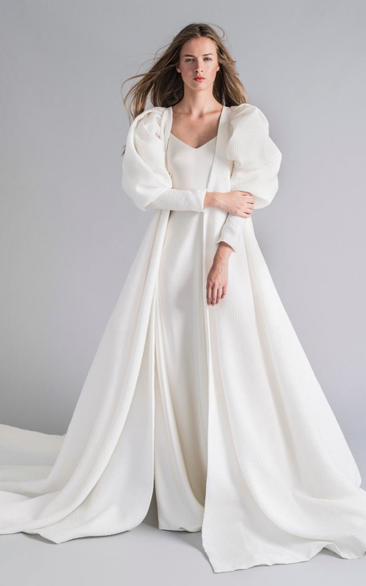 Moda Operandi Sophie Et Voila Oversized Puff Sleeve Overcoat