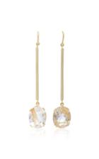 Sylva & Cie 18k Gold Quartz Earrings