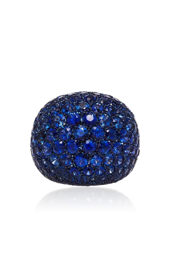 Busatti America Titanium And Sapphire Ring