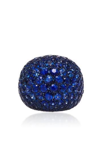 Busatti America Titanium And Sapphire Ring