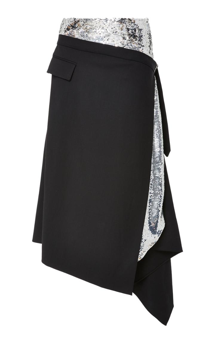 Monse Asymmetrical Wrap Skirt