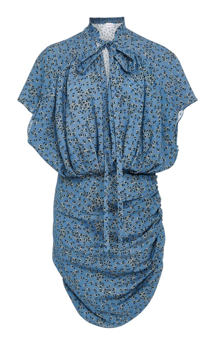 Magda Butrym Reno Silk And Cotton-blend Mini Dress