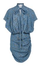 Magda Butrym Reno Silk And Cotton-blend Mini Dress