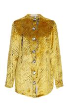 Sandra Mansour Girafe Du Soleil Velvet Shirt