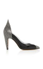 Givenchy Paneled Snake-effect Leather Pumps