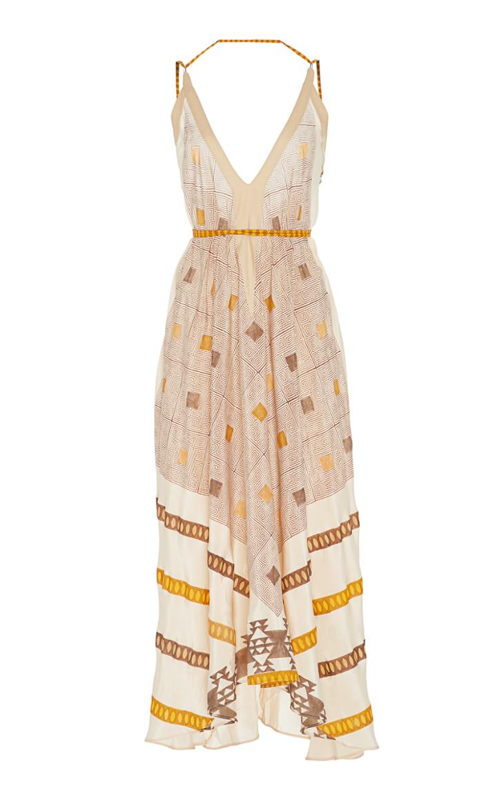 Volantis Crepe Silk Sunset Dress