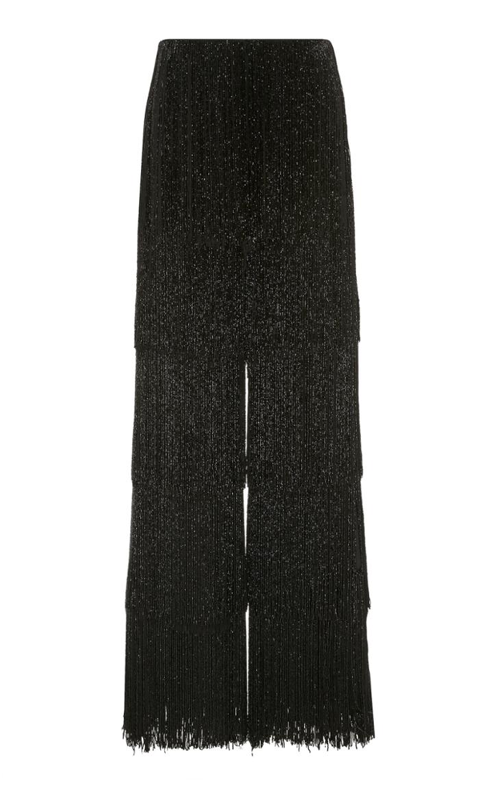 Richard Quinn Wide-leg Tassel-embroidered Pants