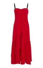 Alejandra Alonso Rojas Genoveva Silk Crepe Midi Dress