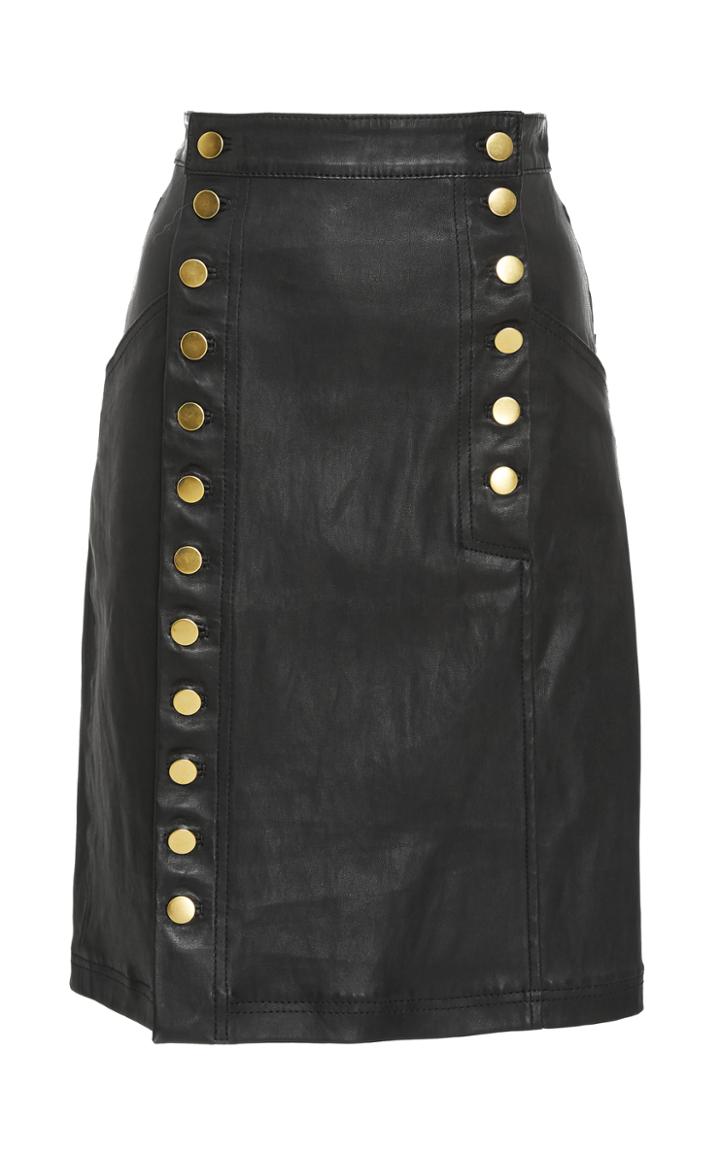 Marissa Webb Nell Stretch Mini Leather Skirt