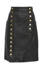 Marissa Webb Nell Stretch Mini Leather Skirt