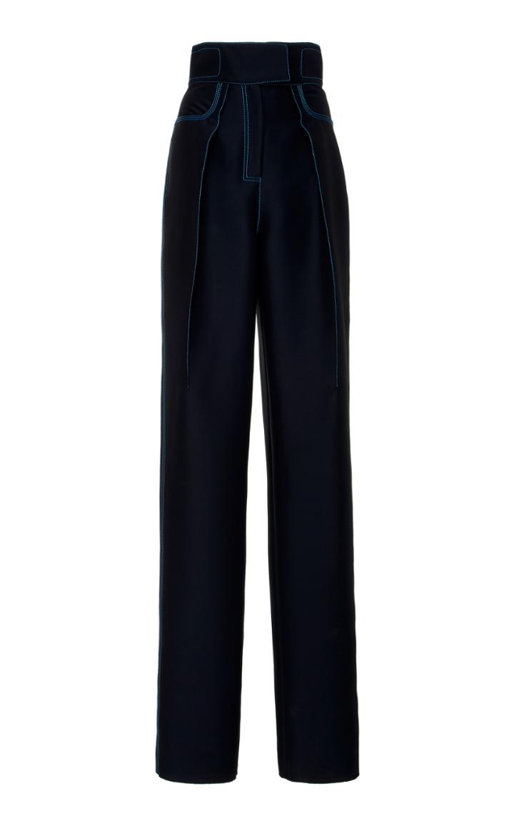 Prabal Gurung Reese High Waisted Straight Leg Pant