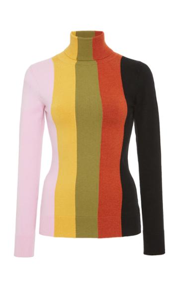 Joos Tricot Multi-striped Knit Top