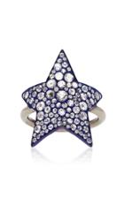 Busatti Estella Collection Titanium And Diamond Ring