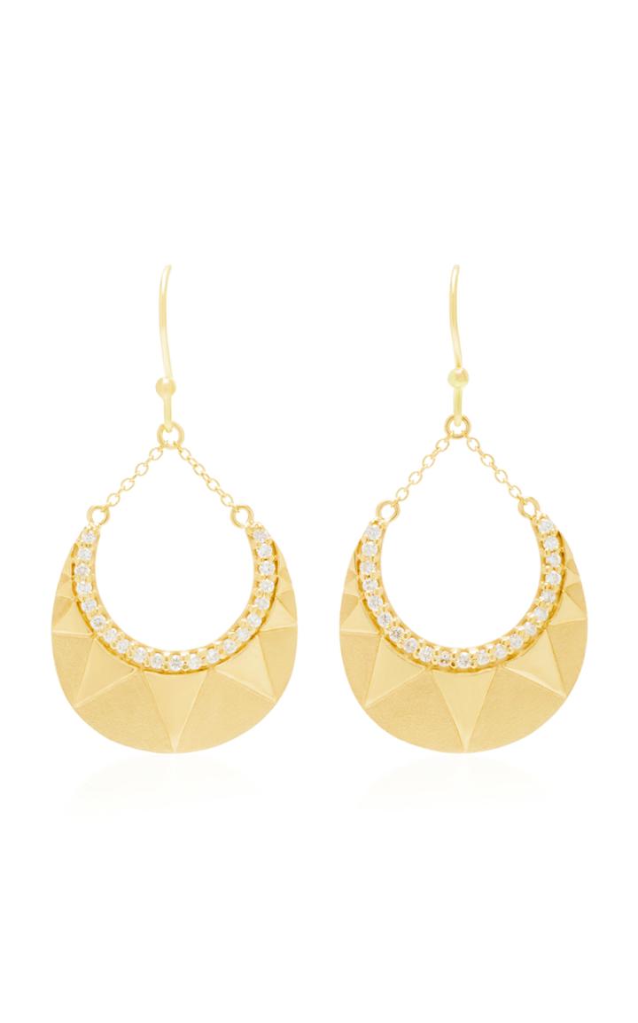 Pamela Zamore 18k Gold And Diamond Earrings
