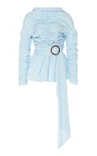 Isa Arfen Ruched Sash Top