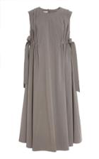 Co Tie-detailed Cotton-blend Dress