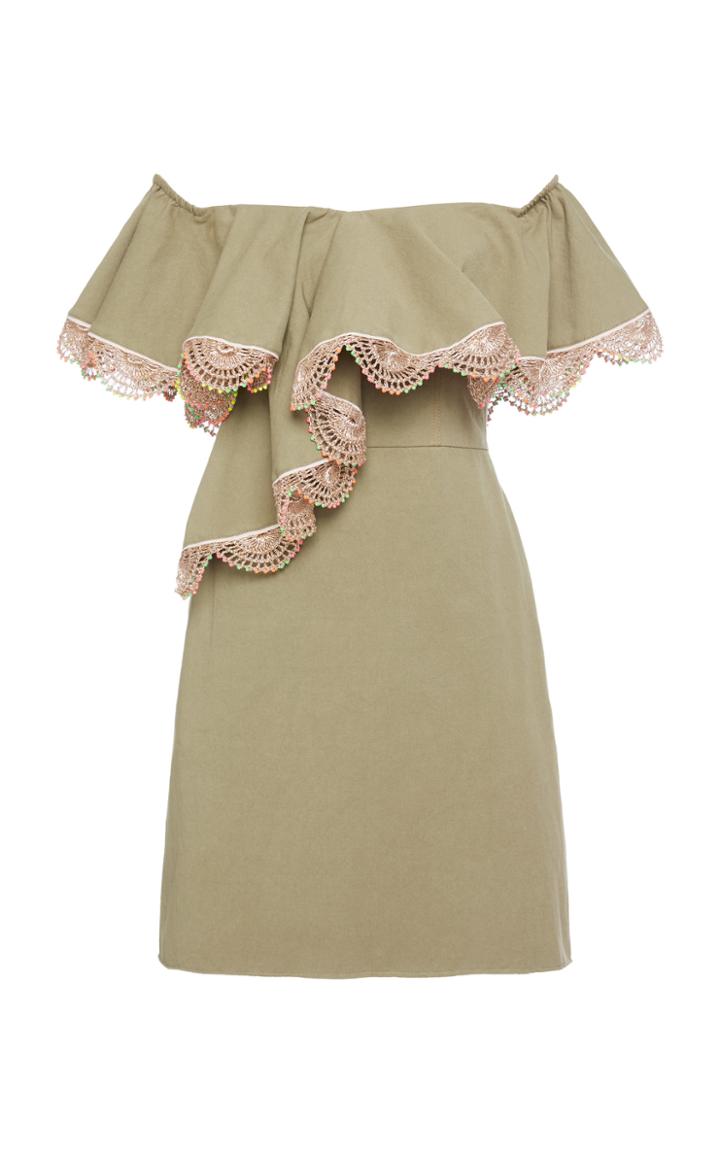 Zayan The Label Off-shoulder Mini Dress