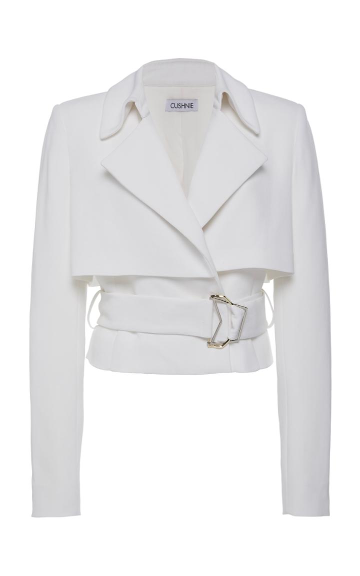 Cushnie Cropped Cady Jacket