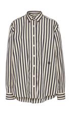 Moda Operandi Toteme Capri Striped Cotton Poplin Shirt Size: Xxs