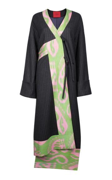 Izba Rouge Asymmetric Wool Robe Coat