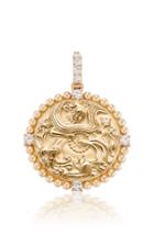 Moda Operandi Briony Raymond 18k Yellow Gold Classic Zodiac Medallion Necklace