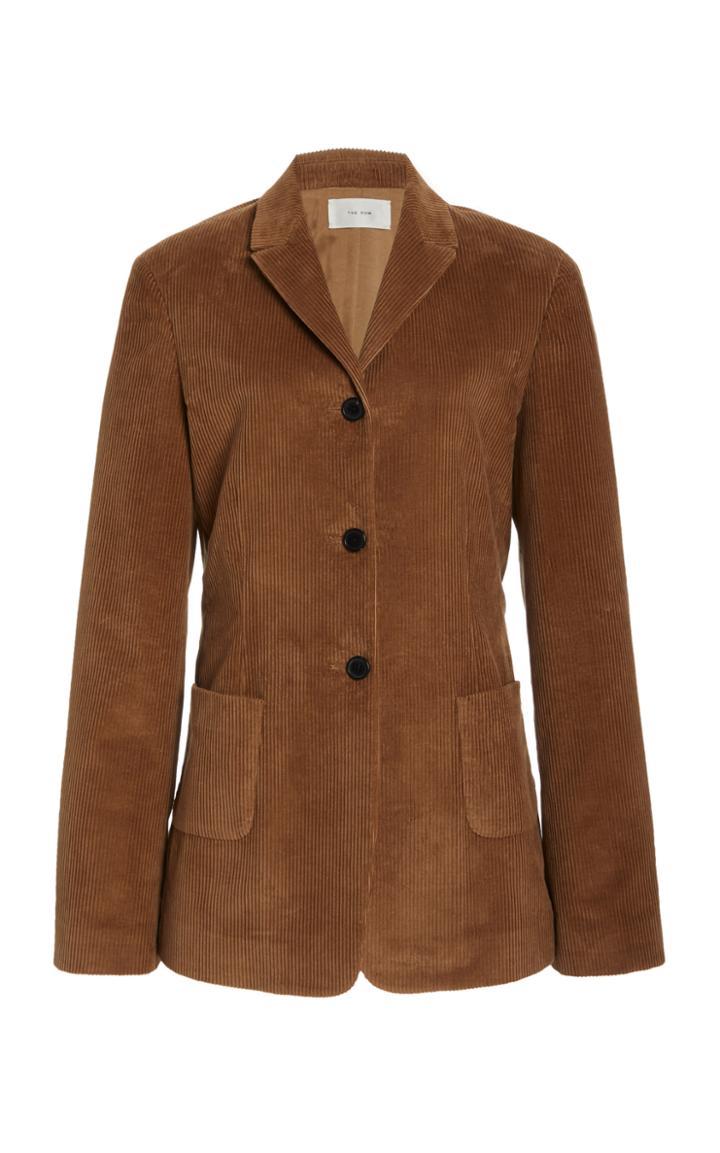Moda Operandi The Row Giedre Cotton Corduroy Single-breasted Blazer