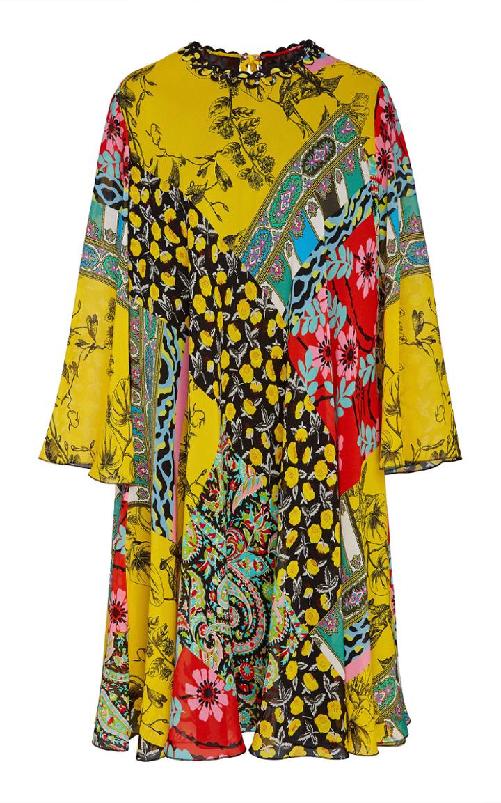 Etro Derbyshire Printed Silk Mini Dress