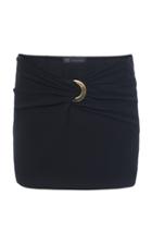 Moda Operandi Versace Buckled Crepe Mini Skirt Size: 38