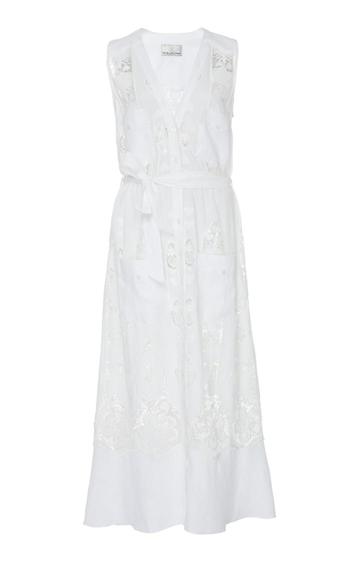 Miguelina Alexia Laser Cut Dress