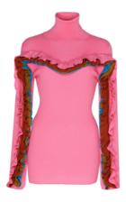 Marco De Vincenzo Ruched Turtle Neck Top