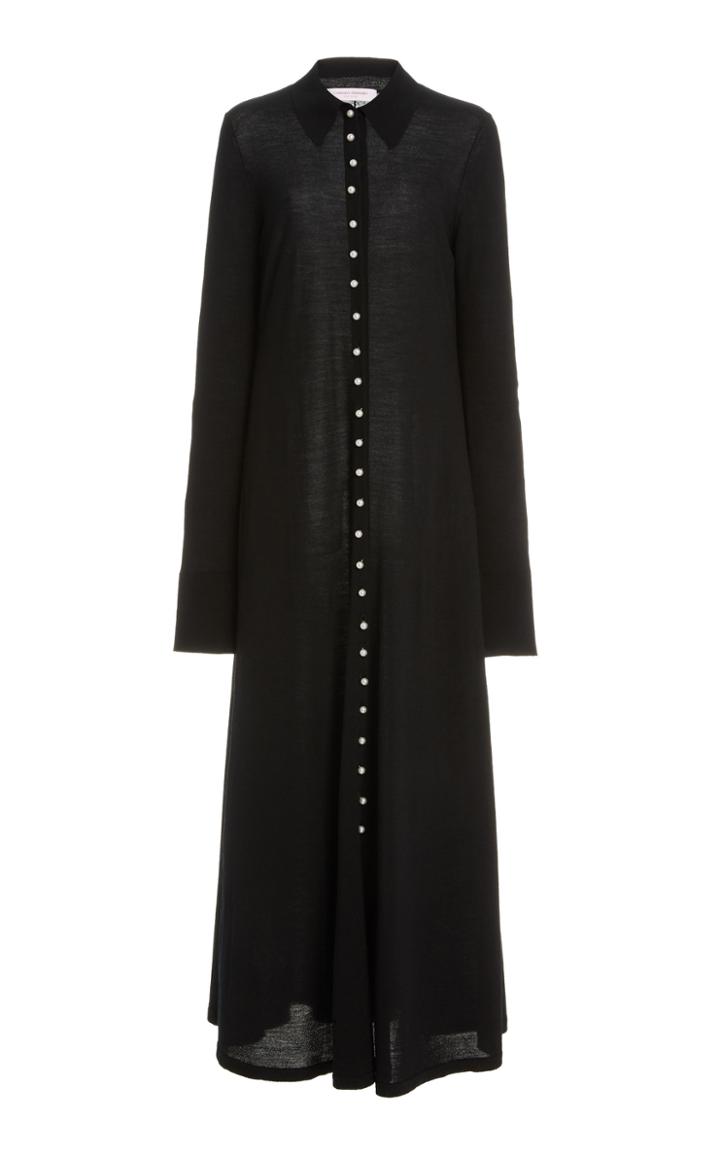 Moda Operandi Carolina Herrera Button Front Maxi Length Dress