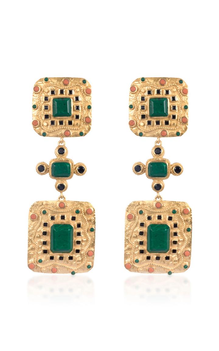 Valre Ocean Gold-plated Multi-stone Earrings