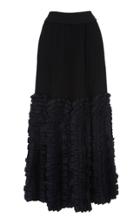 Jil Sander Godwyn Embroidered Crepe Skirt