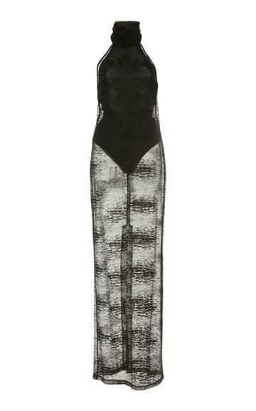 Zeynep Aray Backless Lace Gown