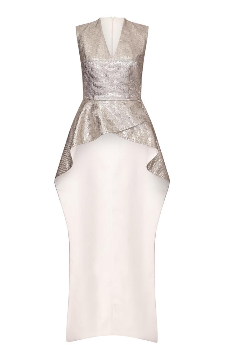 Safiyaa Florence Heavy Crepe Peplum Top