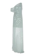 Cushnie Cold-shoulder Sequined Silk-chiffon Gown