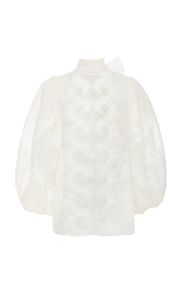 Zimmermann Brightside Embroidered Blouse